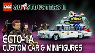 LEGO Ghostbusters  Custom ECTO1A amp Minifigures Ghostbusters 2 set [upl. by Laresa]