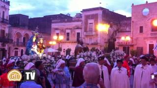 I tre Santi Patroni in processione a Grottaglie Grande festa per San Francesco de Geronimo [upl. by Dulcy376]