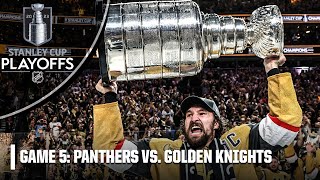 Stanley Cup Final Game 5 Florida Panthers vs Vegas Golden Knights  Full Game Highlights [upl. by Nyliak289]