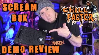 Scream Box  Fright Props  Demo Review Unboxing  Complete Haunted House Sound System [upl. by Ck]