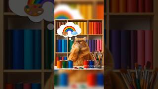 I want to see rainbow🌈 cutecat cat catlover [upl. by Dodd]