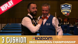 3 Cushion  European Championship Antalya 2023  Dick JASPERS NED vs Berkay KARAKURT TUR [upl. by Kanor]