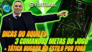 Três COMANDOS METAS MAIS TATICA BUGADA NO ESTILO DE JOGO POR FORA eFootball 2025 [upl. by Igenia]