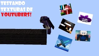 Usando as TEXTURAS do YOUTUBERS no Bedwars [upl. by Akeimahs]