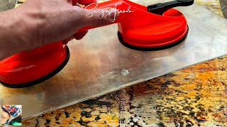 Unveiling the Secret to Acrylic Art Corroding Plexiglass with Suction Cups  DIY ART Tutorial [upl. by Nidorf]