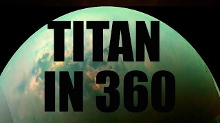 LIFE ON TITAN IN 360  Space Engine 360 video [upl. by Anerrol]