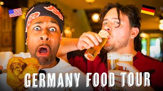 American Tries Germanys TASTIEST Local Restaurants with Germanys BEST food guide CrispyRob [upl. by Emeline]