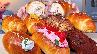 소금빵🥐 크림소금빵 초코소금빵 디저트 먹방 Dessert Mukbang  Salt bread  塩パン [upl. by Nyrb]