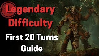 Warhammer II  Legendary Difficulty First 20 Turns Guide  Beastmen [upl. by Barbee]