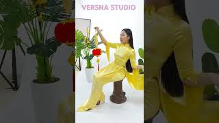 Chuẩn bị chụp hình tết cùng Áo dài nhàthiếtkếxuânthảo versnastudio music proudofyou [upl. by Yrrum]