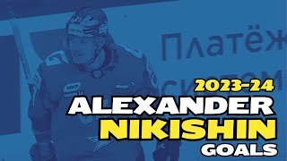 202324 Alexander Nikishin KHL goals regular season  playoffs [upl. by Ari766]