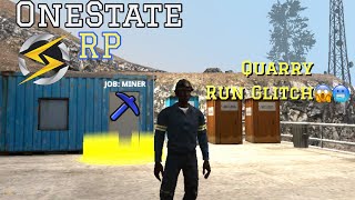 ONE STATE RP RolePlay MONEY MAKING amp QUARRY GLITCH😱 [upl. by Meeharbi]