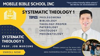 Systematic Theology 1  S31 Bibliology Part 1 [upl. by Eilyac]