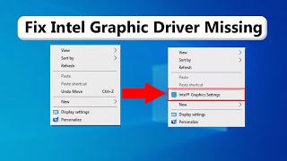 Install Missing Graphic Driver in Windows 1011 Intel HD Graphic Driver Install Update VGA Driver [upl. by Filahk]