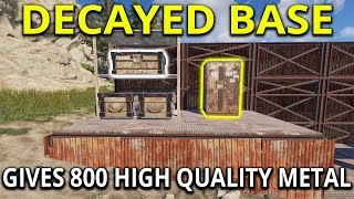 Decayed Base and Silent Raid Gives Insane Jackpot Loot  Rust Solo Survival Gameplay [upl. by Sarchet]