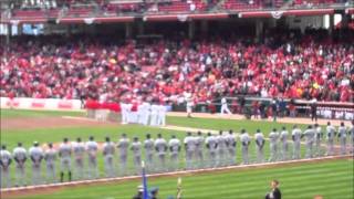 Cincinnati Reds Opening Day Player Introductions [upl. by Ileana]