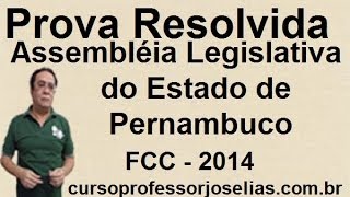 QUESTÃO 02 Prova de Analista legislativo ALEPE 2014 FCC RACIOCÍNIO LÓGICO RESOLVIDA [upl. by Soracco]