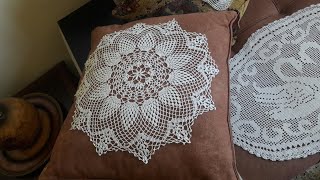 Napperon en crochet لمحبين هذه الأشغال اليدوية جبتلكم الكروشي وأنواعه افكار وتدبير منزلية اتنسات [upl. by Newra]