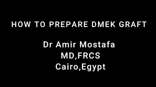 How to prepare Descemet membrane for DMEK [upl. by Buna]