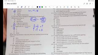 KMU CAT TEST 2023 PHYSICS PORTION EXPLAINED [upl. by Neelia]