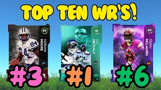 The Top 10 Wide Receivers in Madden 25 Updated [upl. by Roselin]