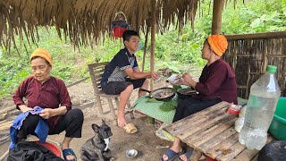 The orphan boy and his grandmother weaved baskets to trap fish and cooked fish to improve their meal [upl. by Egiarc]