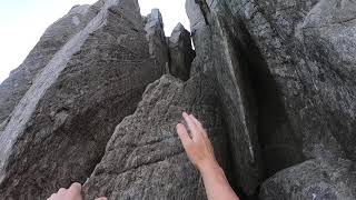 Wrinkled Tower grade 3 Faulty Tower section Tryfan west face [upl. by Bowyer633]