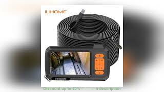 Endoscope Camera 43 Inch Screen Replaceable 1100 Meter Rigid Cable HD1080P 8MM Lens Pipe Inspec [upl. by Housen]