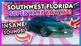 Driving SUPER RARE BMW M8 In Southwest Florida  ROBLOX SOUTHWEST FLORIDA [upl. by Auqinat]