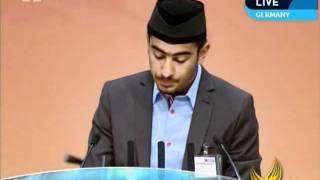 Urdu Nazm Dushman ko zulm ki birchi say Jalsa Salana Germany 2011 [upl. by Goldsmith]