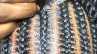 Ponytail braid  shuku stitches braid  tutorial [upl. by Firmin]