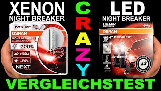 🤯 OSRAM Night Breaker LED vs XENON Night Breaker LASER Next Gen Vergleichstest Comparison CRAZY [upl. by Kenaz]