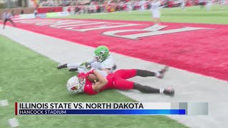 ISU ends regular season on 5game win streak beats North Dakota 3513 [upl. by Tsirhc]