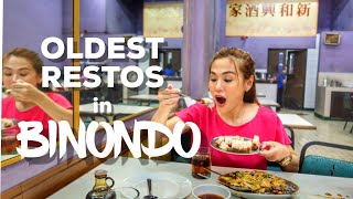 OLDEST RESTAURANTS IN BINONDO FOOD TRIP IN MANILA CHINATOWN  Valerie Tan [upl. by Allecram990]