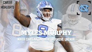 Myles Murphy  𝟠  North Carolina Tar Heels DL [upl. by Ahsinek]