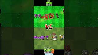 Pvz 2 Vs Pvz  Doom Shroom Scaredy Fume Shrooms Plant Team Vs Newspaper zombie Team shorts [upl. by Ainnek]