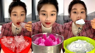 LZM  ASMR HARD ICE EATING  SLUSH ICE  WHITE ICE  SHAVED ICE [upl. by Umeh]