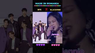 BTS vs Blackpink Made in Romania 🔥 shorts bts blackpink trending kpop youtubeshorts [upl. by Eirotal134]