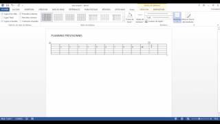 Word 2013  Comment faire un tableau de planning en moins de 4 min [upl. by Jenilee]