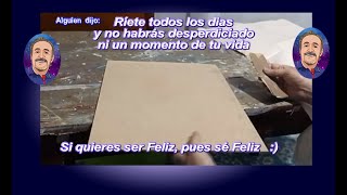 Como hacer un lienzo con triplay MDF paso a paso [upl. by Sivrep]