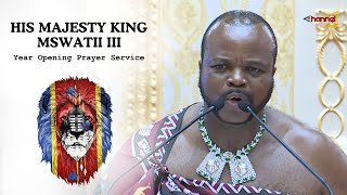 His Majesty King Mswati III  Year Opening Prayer Service 2024 [upl. by Ahsiemaj]