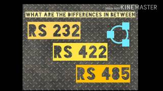 Difference between RS 232 RS 422 and RS 485 [upl. by Tu]