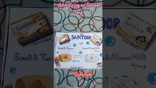 santoor soap advertisement ytshortdrawing fun [upl. by Eladnyl]