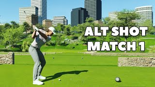 THE FINAL ALT SHOT TOURNAMENT  Match 1  Central Park  PGA TOUR 2K23 [upl. by Akiner]