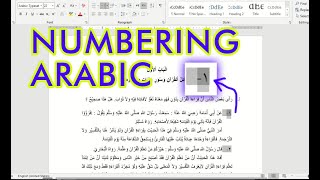 Cara Mudah Membuat Numbering Arabic Penomeran Menggunakan Angka Arab di Microsoft Word [upl. by Jollenta348]