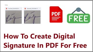 How To Create Digital Signature In PDF For Free [upl. by Shanda]