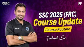 FRC SSC 2025 এর Update  Course Routine  Fahads tutorial  FRC [upl. by Ellehcir]