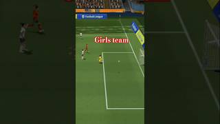 Girls team player football efootball match ronaldo [upl. by Eojyllib]