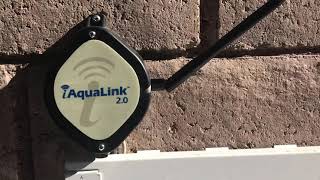 DEMO iAqualink 20 Aqua RS connected to Pentair SuperFlo via DIGIital connector November 26 2021 [upl. by Attinahs]