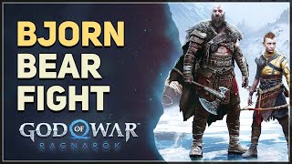 Bjorn Bear Fight God of War Ragnarok [upl. by Brosine]